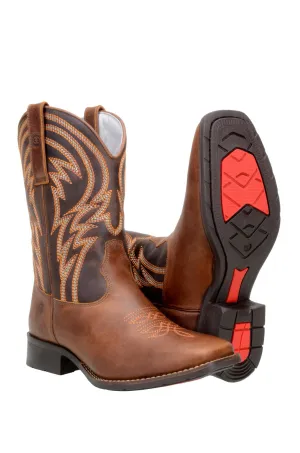 CL8185CASTOR Cowboy Boot Square Toe- Grip Sole