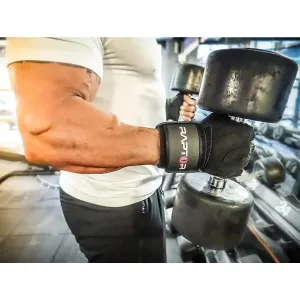 Clearance - Raptor Weightlifting Gloves with Integrated Heavy 18 Inch Wrist Wraps
