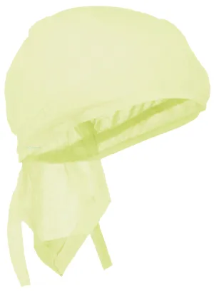 CLEARANCE YELLOW Doo-Rag Skull Cap Solid Du-Bandana Motorcycle Helmet Liner Chemo Head-Scarf