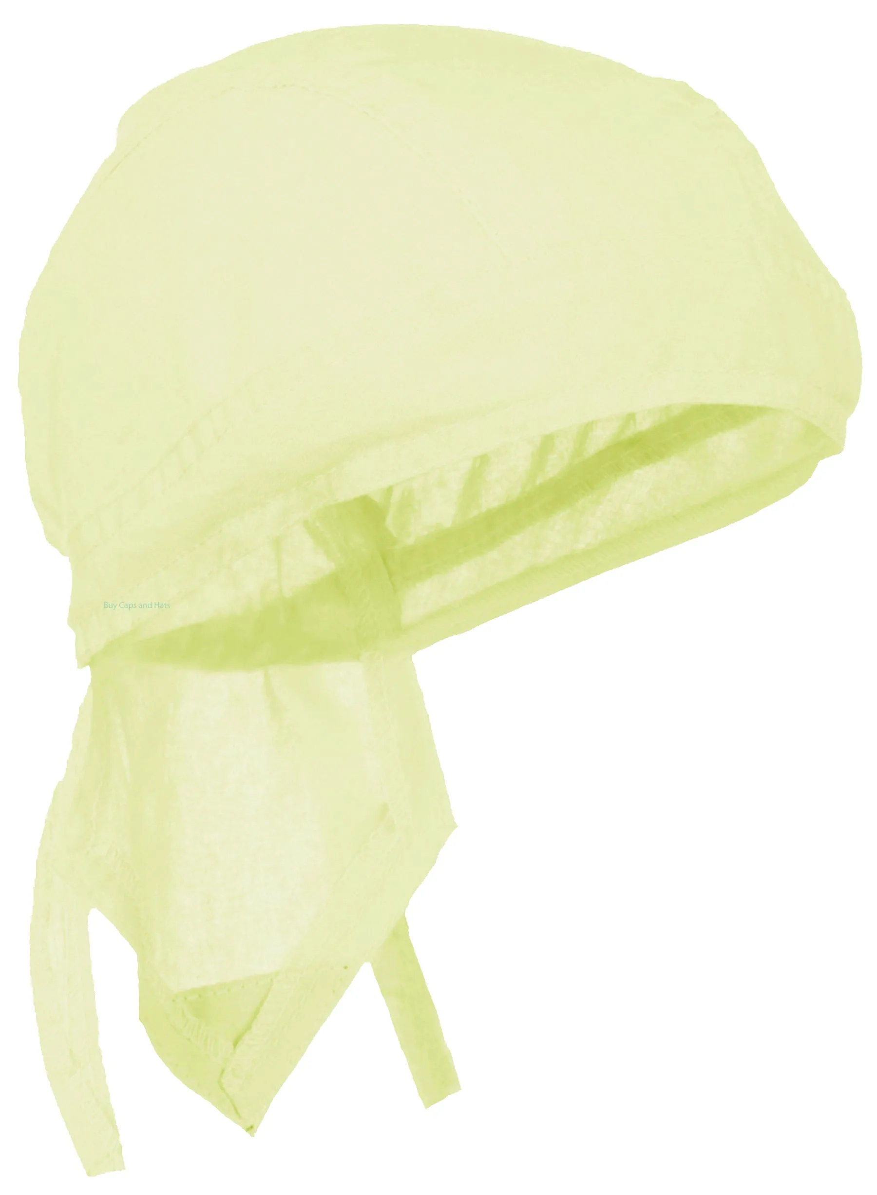 CLEARANCE YELLOW Doo-Rag Skull Cap Solid Du-Bandana Motorcycle Helmet Liner Chemo Head-Scarf
