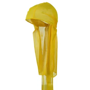 CLEARANCE Yellow Wave Cap Sexy Tie Down Durag Cap Cool Nylon Sporty and Fashionable Long and Short Hair