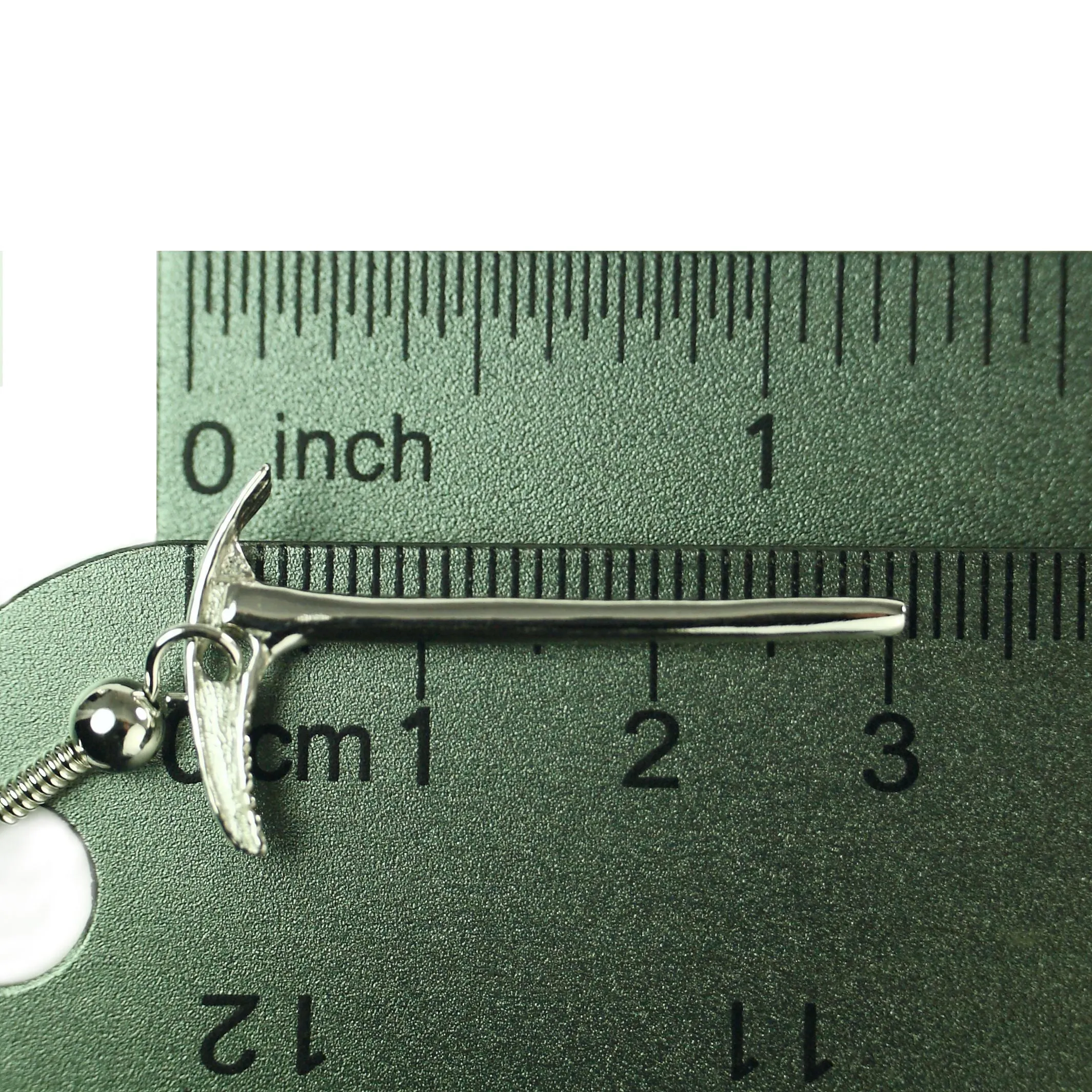 Climbers Ice Axe Dangle Earring Pair - Sterling Silver