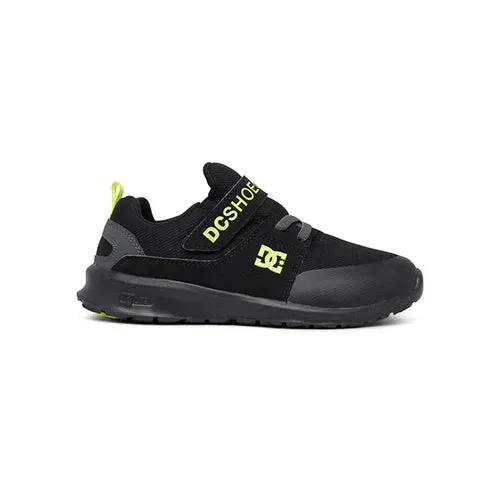 DC Boys “Heathrow Prestige” Black Sole/Black Shoes: Size 1 to 7
