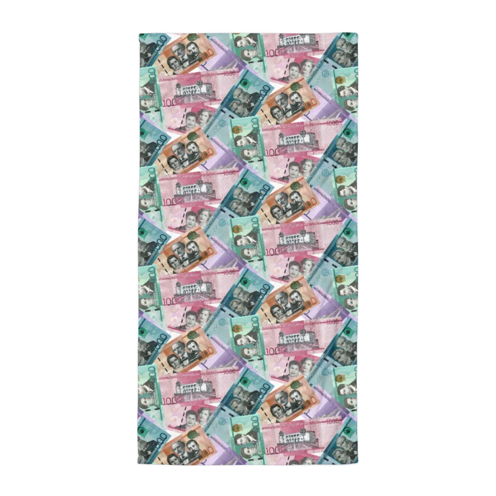 Dominican Pesos Large Towel