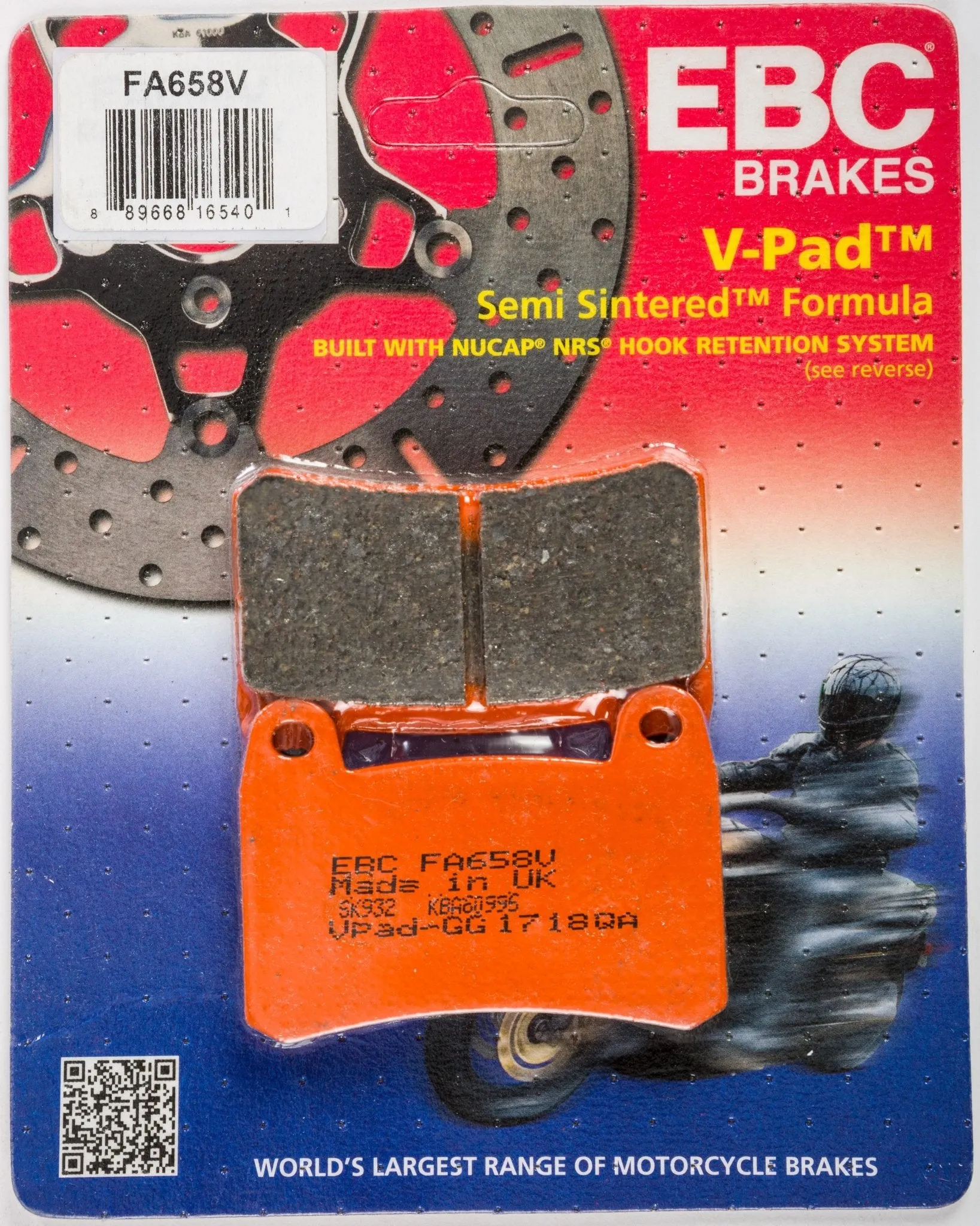 EBC FA658V Semi-Sintered Brake Pads