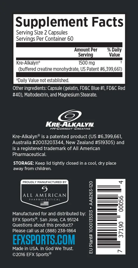 EFX Sports Kre Alkalyn