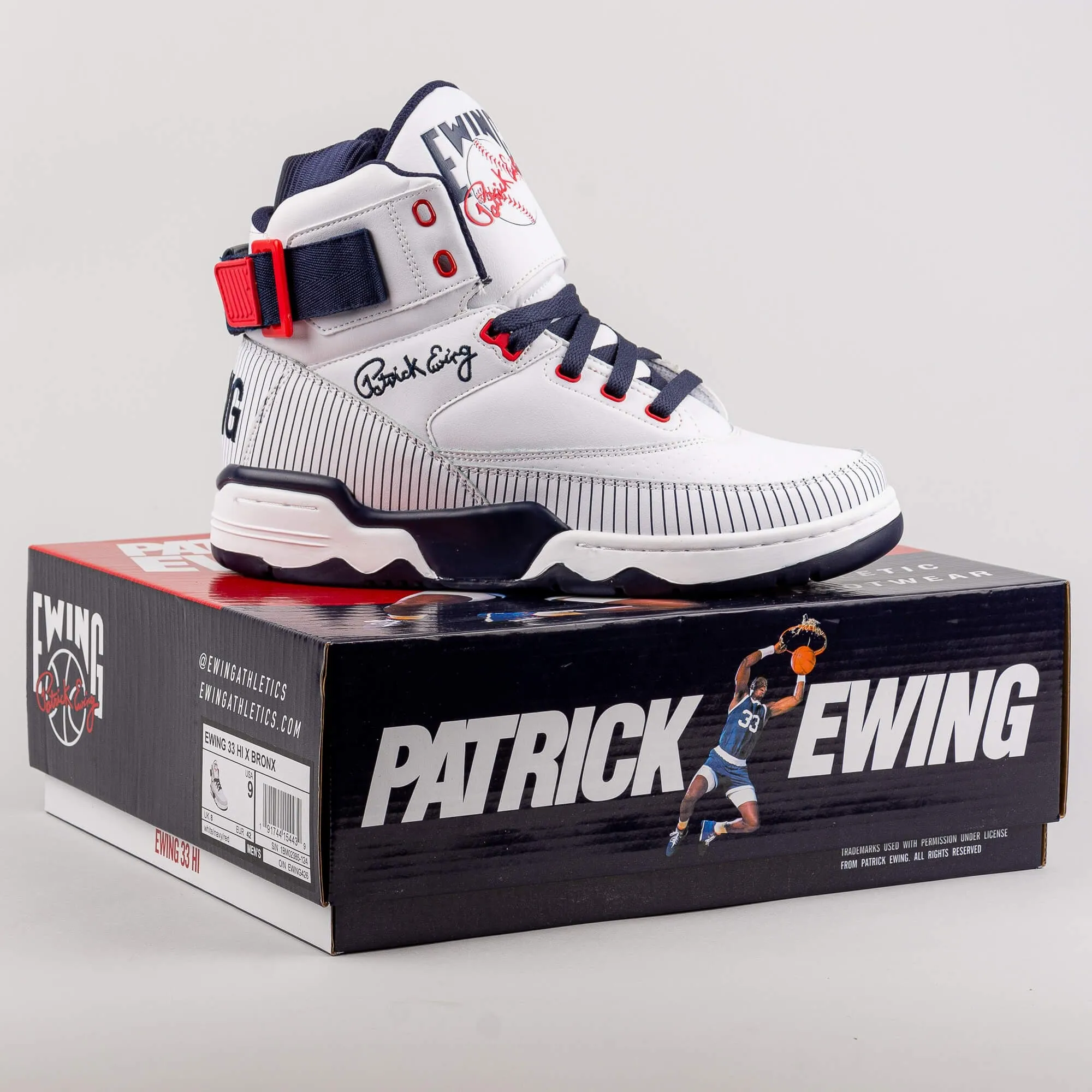 Ewing Athletics 33 HI x Bronx NY Yankees white/navy/red