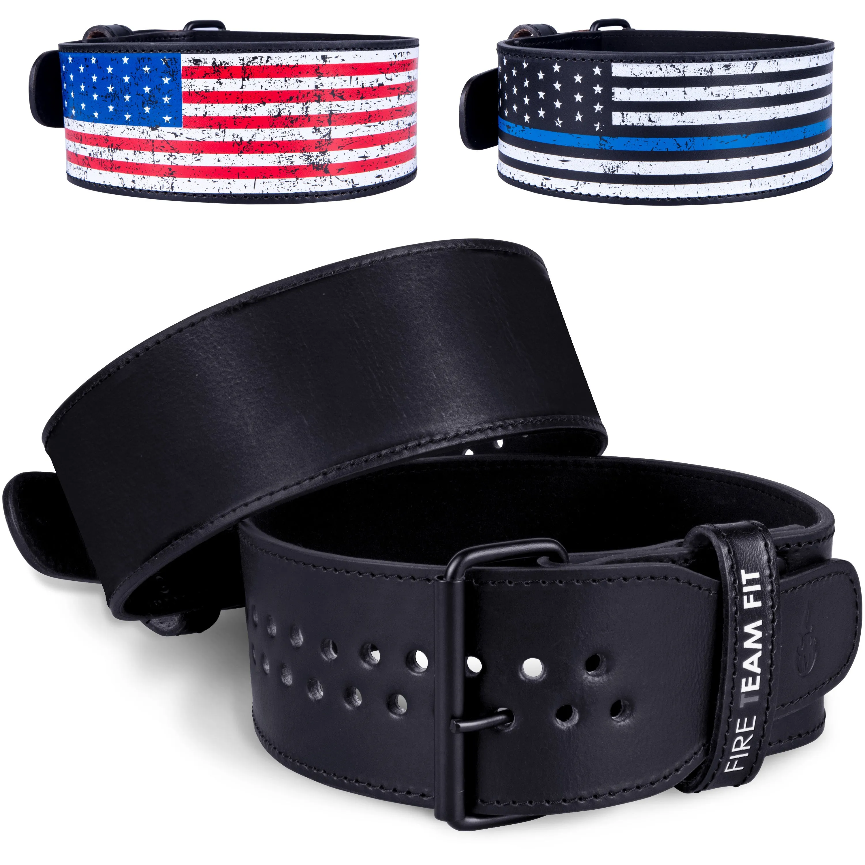 Fire Team Fit Single Prong Leather Weightlifting Belt