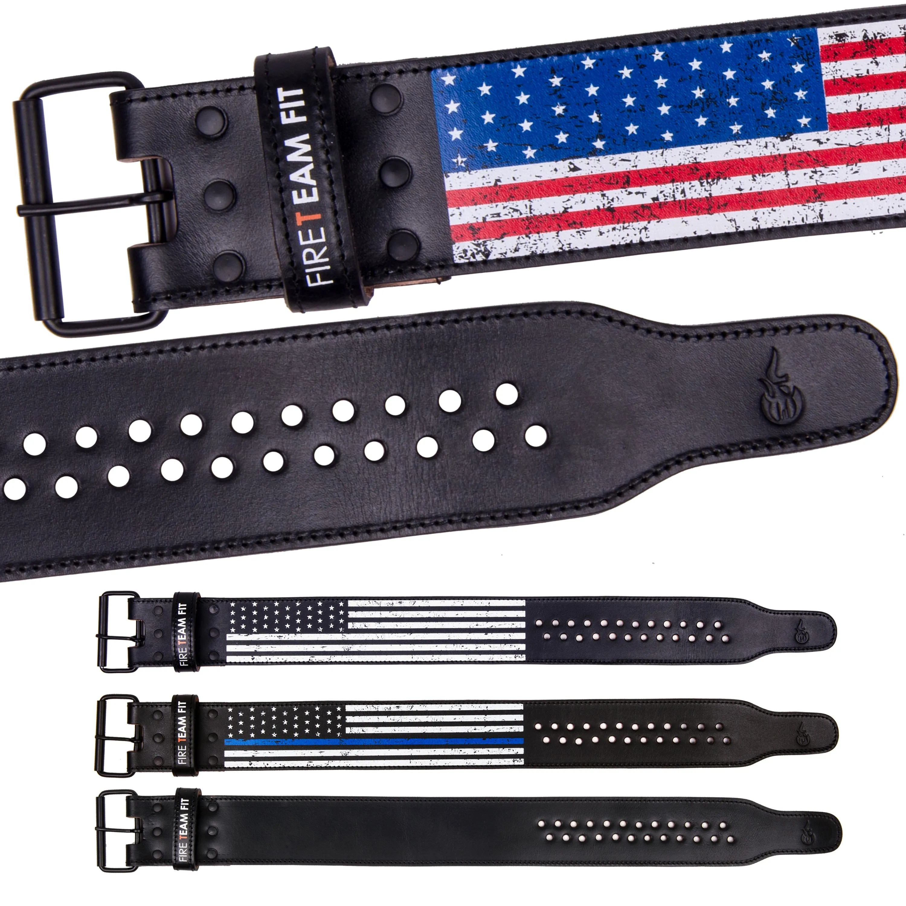Fire Team Fit Single Prong Leather Weightlifting Belt
