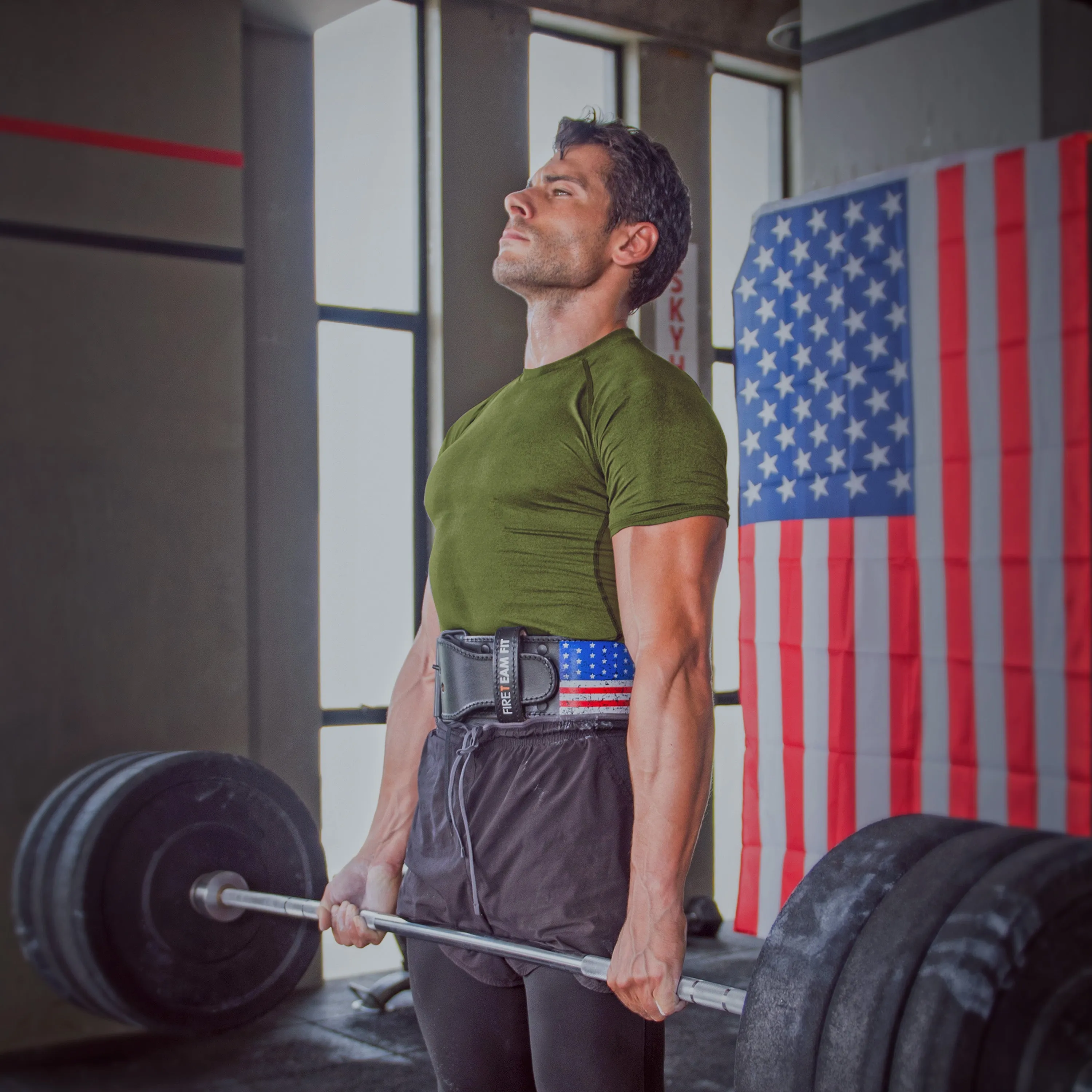 Fire Team Fit Single Prong Leather Weightlifting Belt