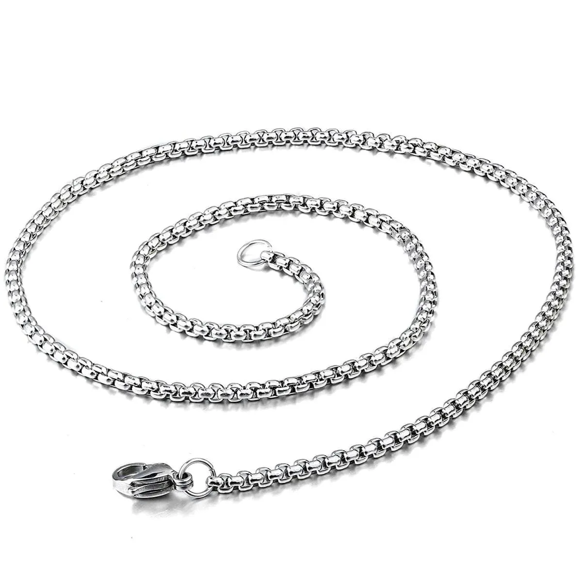 Fitness Silver Stainless Steel Dumbbell Barbell Weight Lifting Pendant Chain - a stylish and symbolic accessory that celebrates your dedication to strength and perseverance Chain for Men
