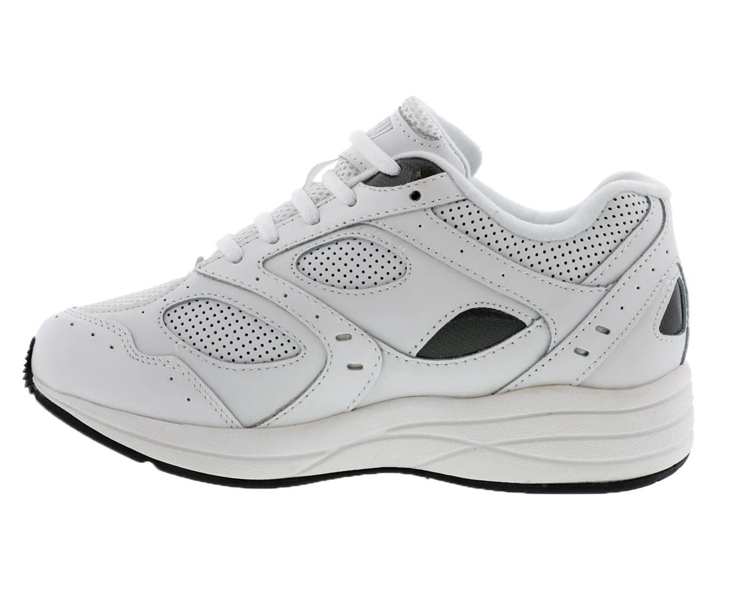 FLARE White Leather Perf/White Mesh