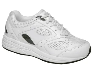 FLARE White Leather Perf/White Mesh