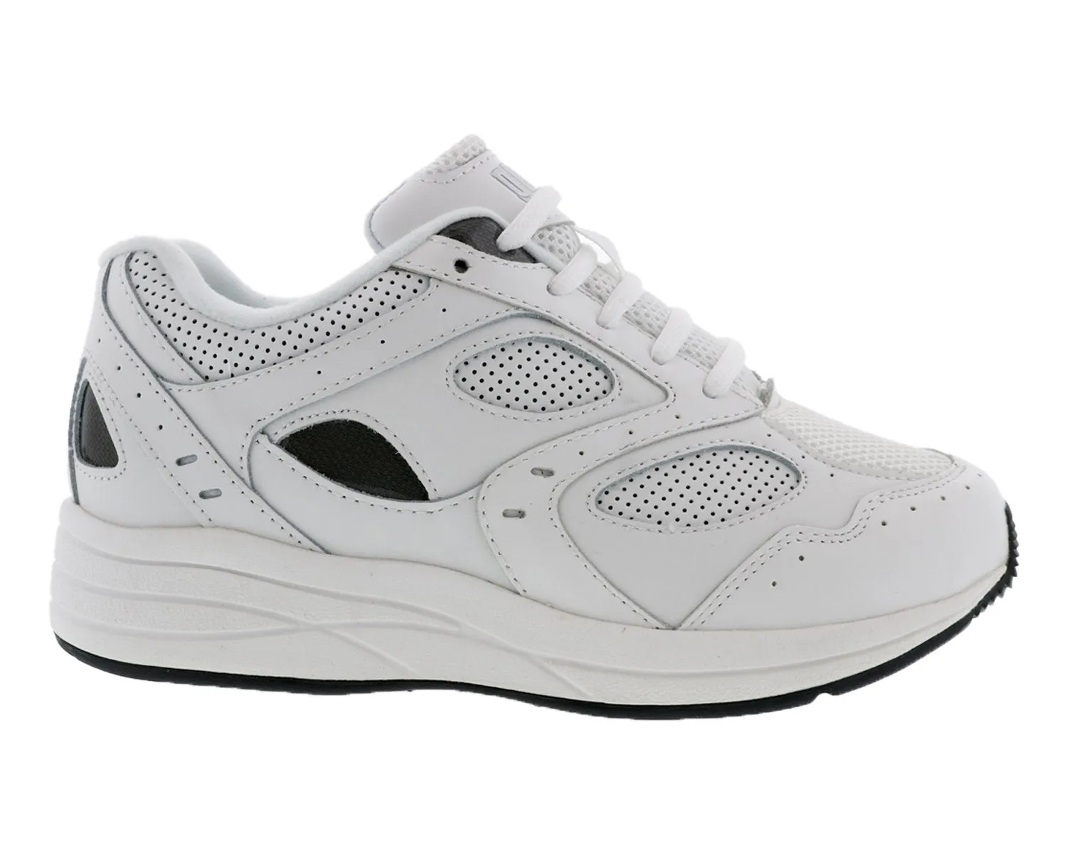 FLARE White Leather Perf/White Mesh