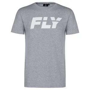 FLY BIG LOGO GREY TEE-GREY