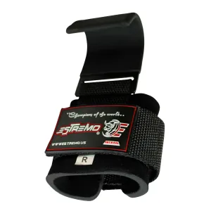 Heavy Duty Weightlifting Hooks - Black
