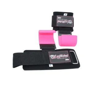 Heavy Duty Weightlifting Hooks - Pink