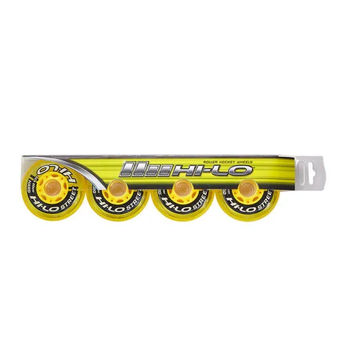 HI-LO S19 Street Wheels for Inline Skates - 4 Pack