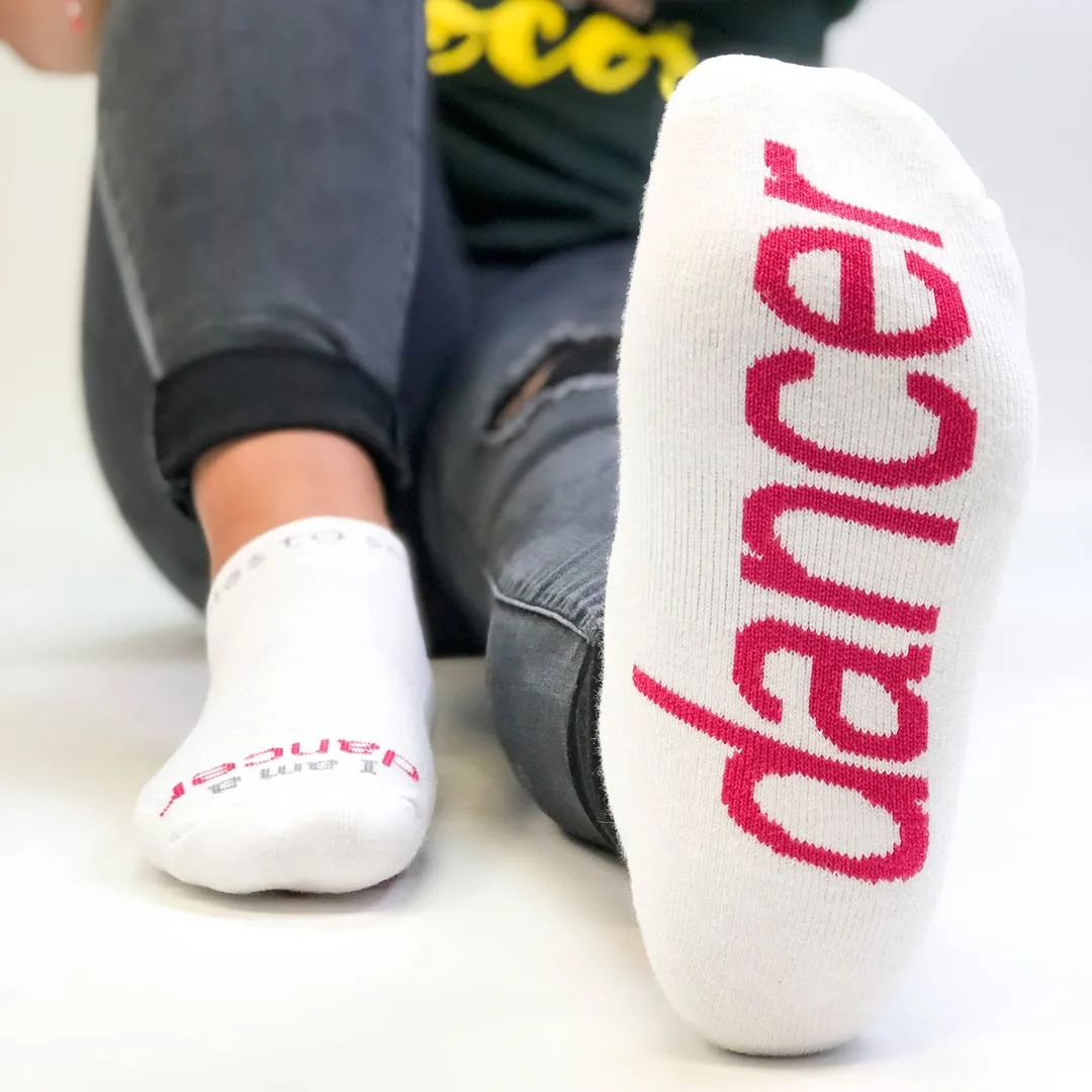 I am a dancer™ white low-cut socks