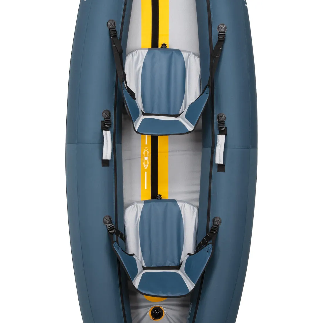 Inflatable 1- or 2-person Touring Canoe-kayak