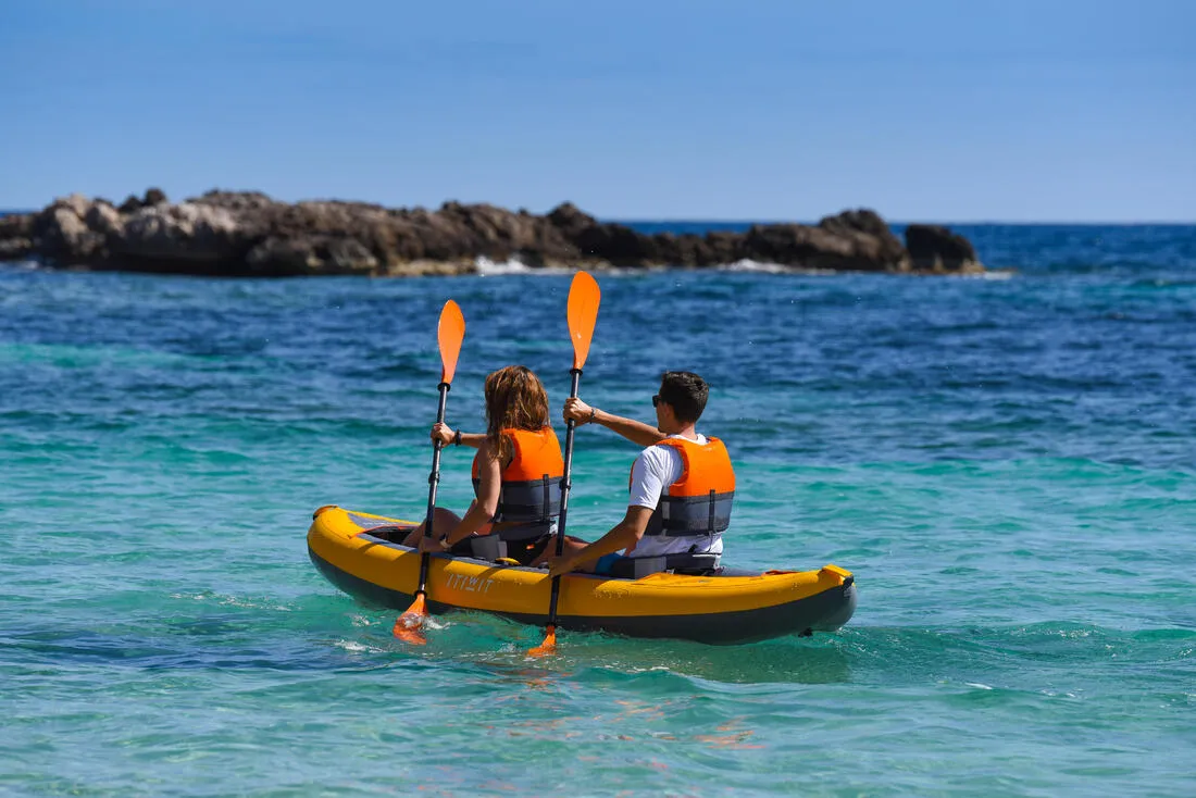 Inflatable 2 person touring Kayak High Pressure Bottom - X100 
