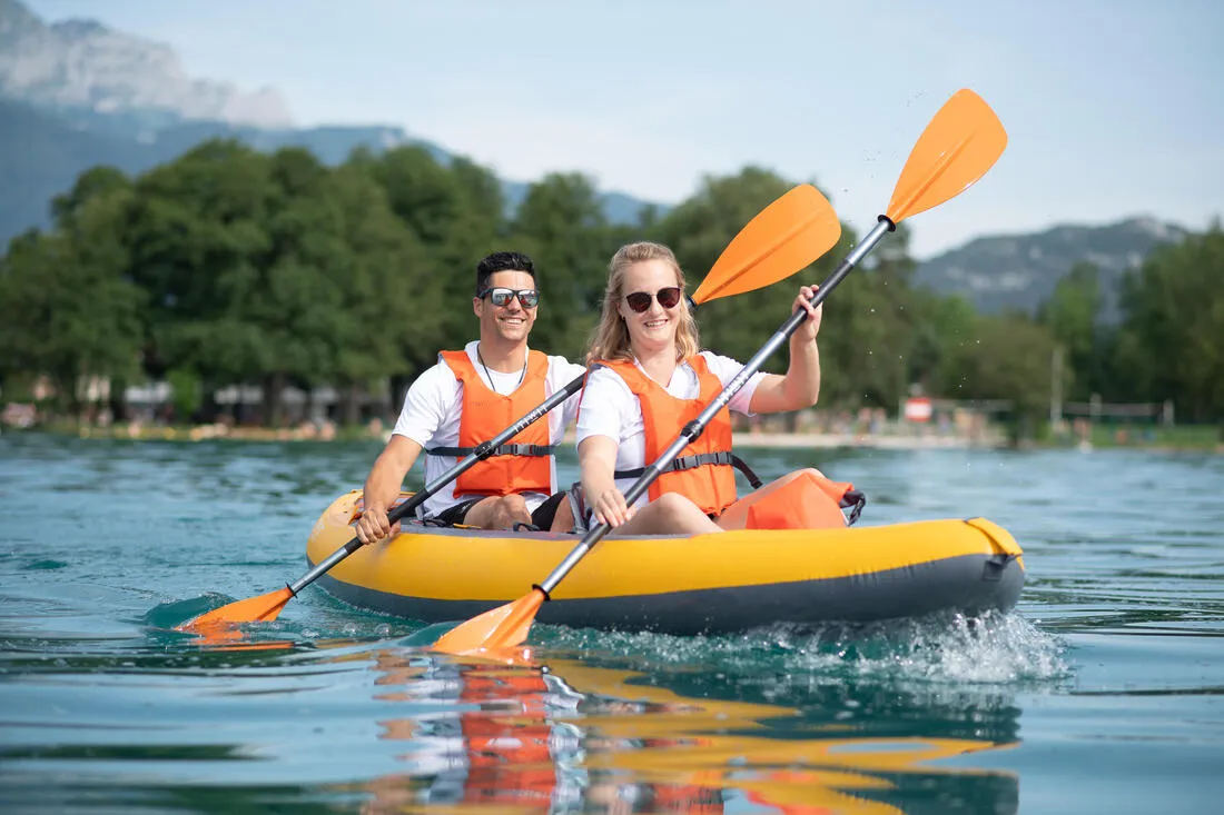 Inflatable 2 person touring Kayak High Pressure Bottom - X100 