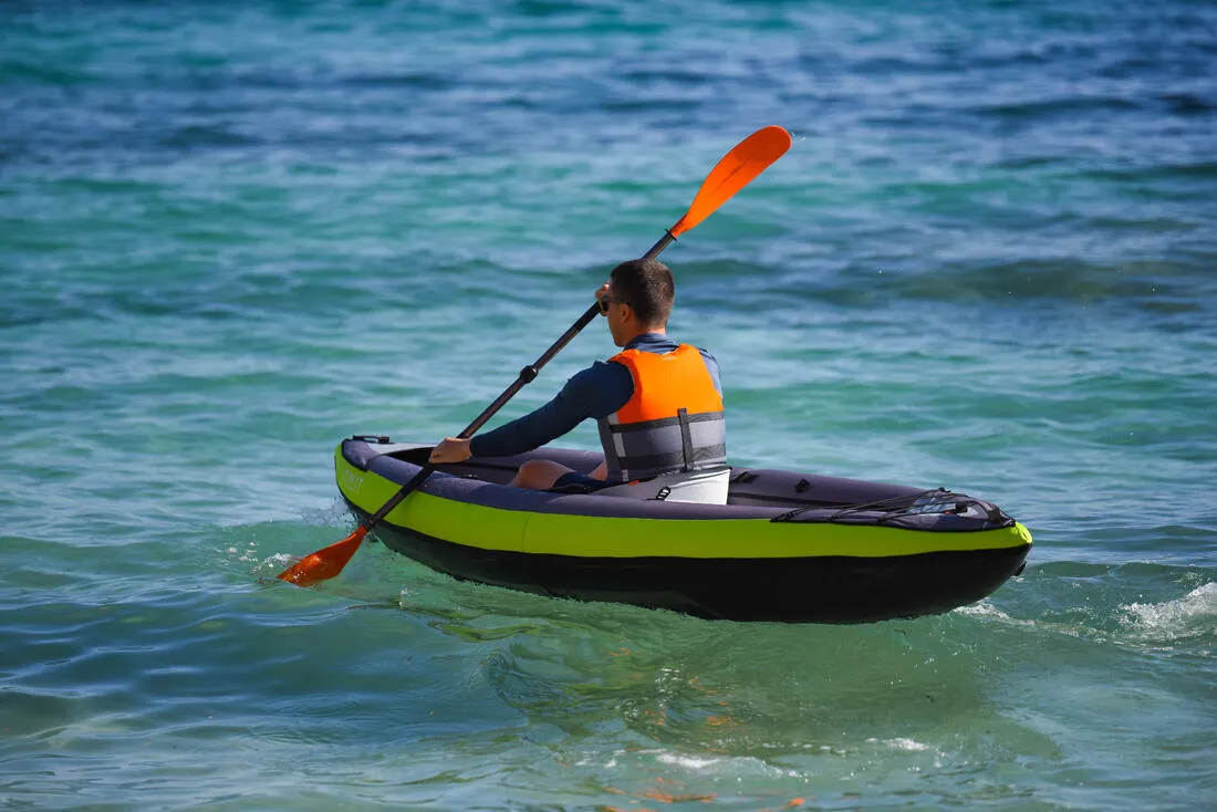 INFLATABLE TOURING KAYAK 1 PLACE YELLOW