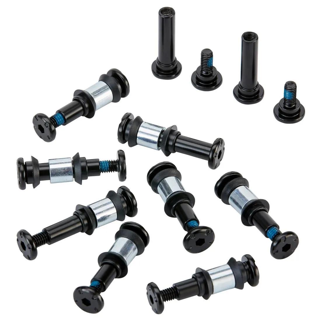 Inline Skating Screws Pack:8 2 Screws - 8 Spacers - 16 Outer-Spacers
