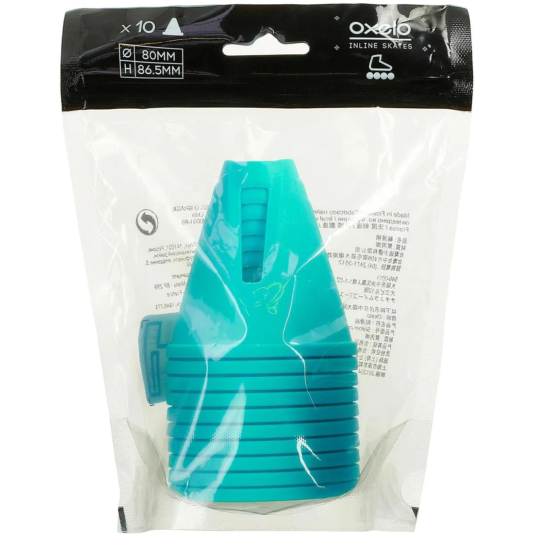 Inline Skating Slalom Cones 10-Pack
