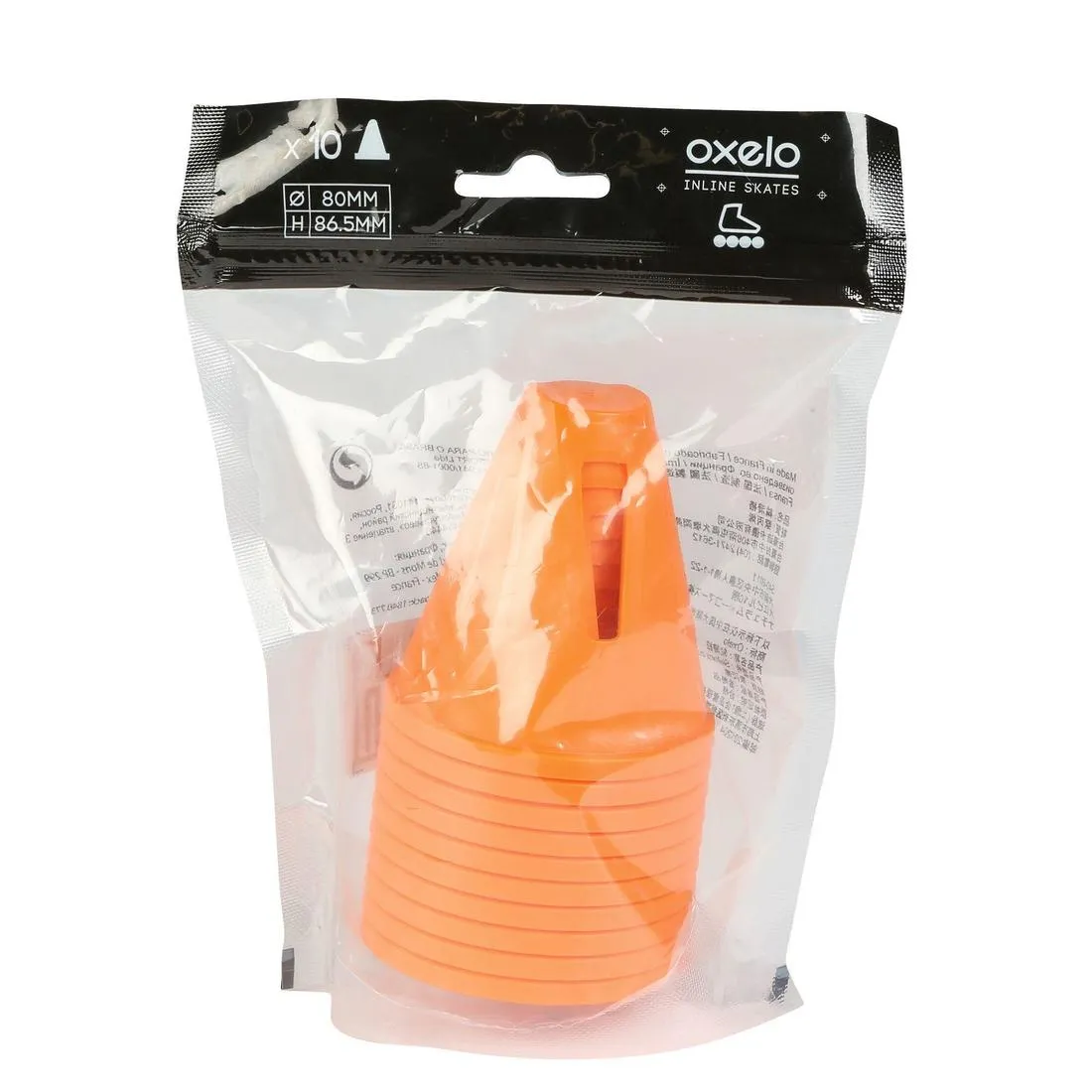 Inline Skating Slalom Cones 10-Pack