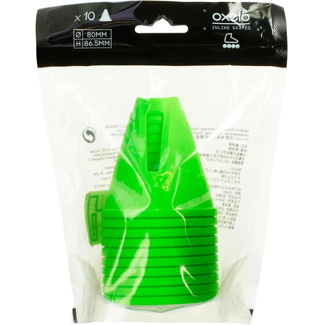 Inline Skating Slalom Cones 10-Pack