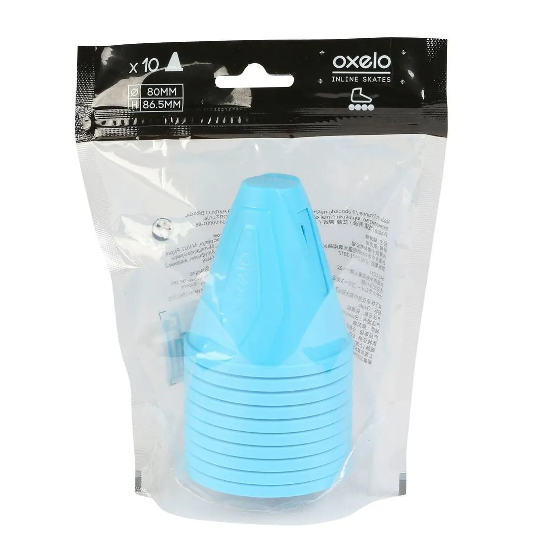 Inline Skating Slalom Cones 10-Pack