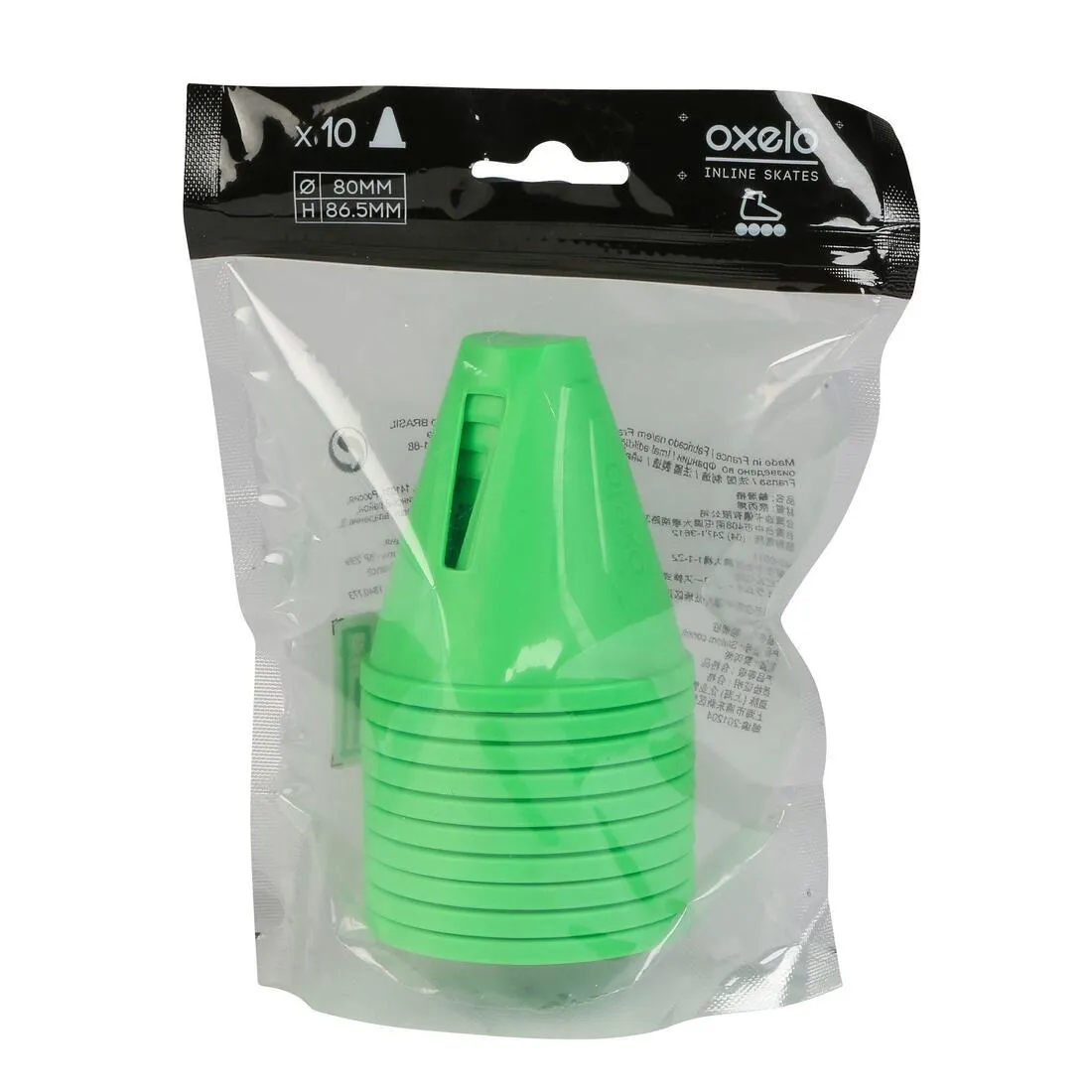 Inline Skating Slalom Cones 10-Pack