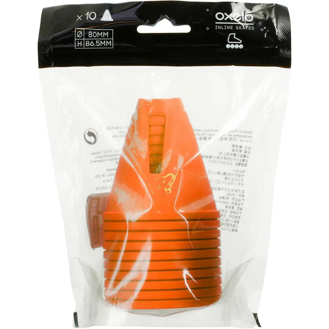 Inline Skating Slalom Cones 10-Pack