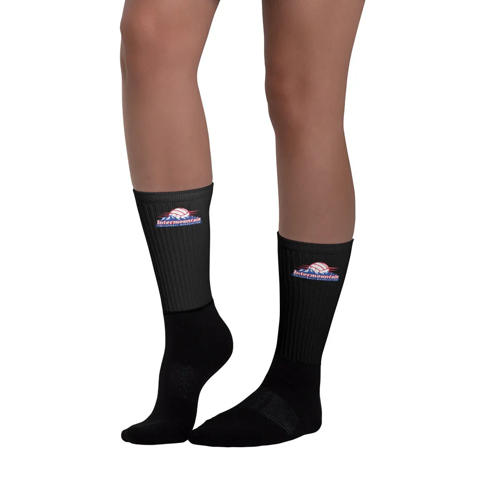 Intermountain Volleyball Black Socks
