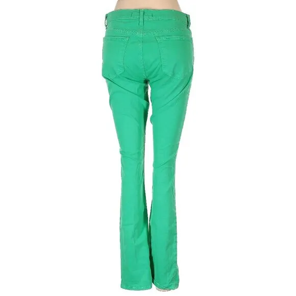 J Brand Bright Green Skinny Leg Jeans