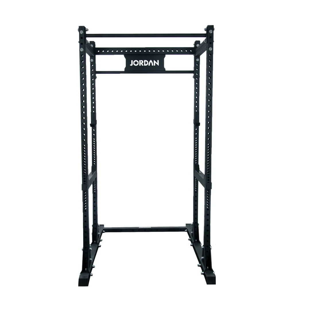 JORDAN® HELIX Freestanding Power Rack [LTR] with J-Hooks & Safety Bar