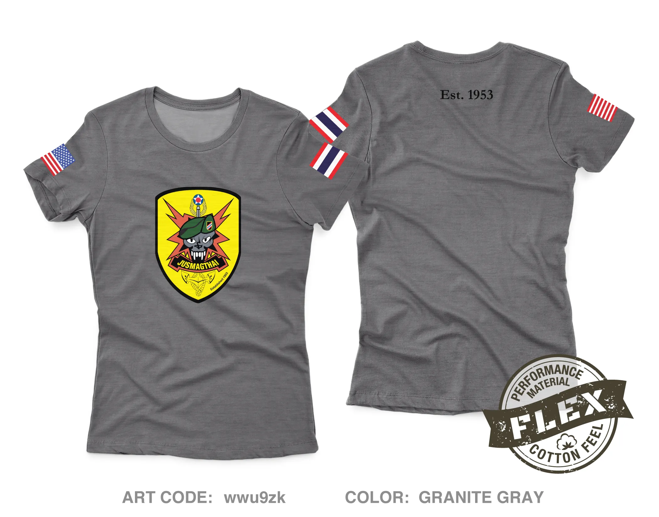 JUSMAGTHAI Women's SS Flex Performance Tee - wwu9zk