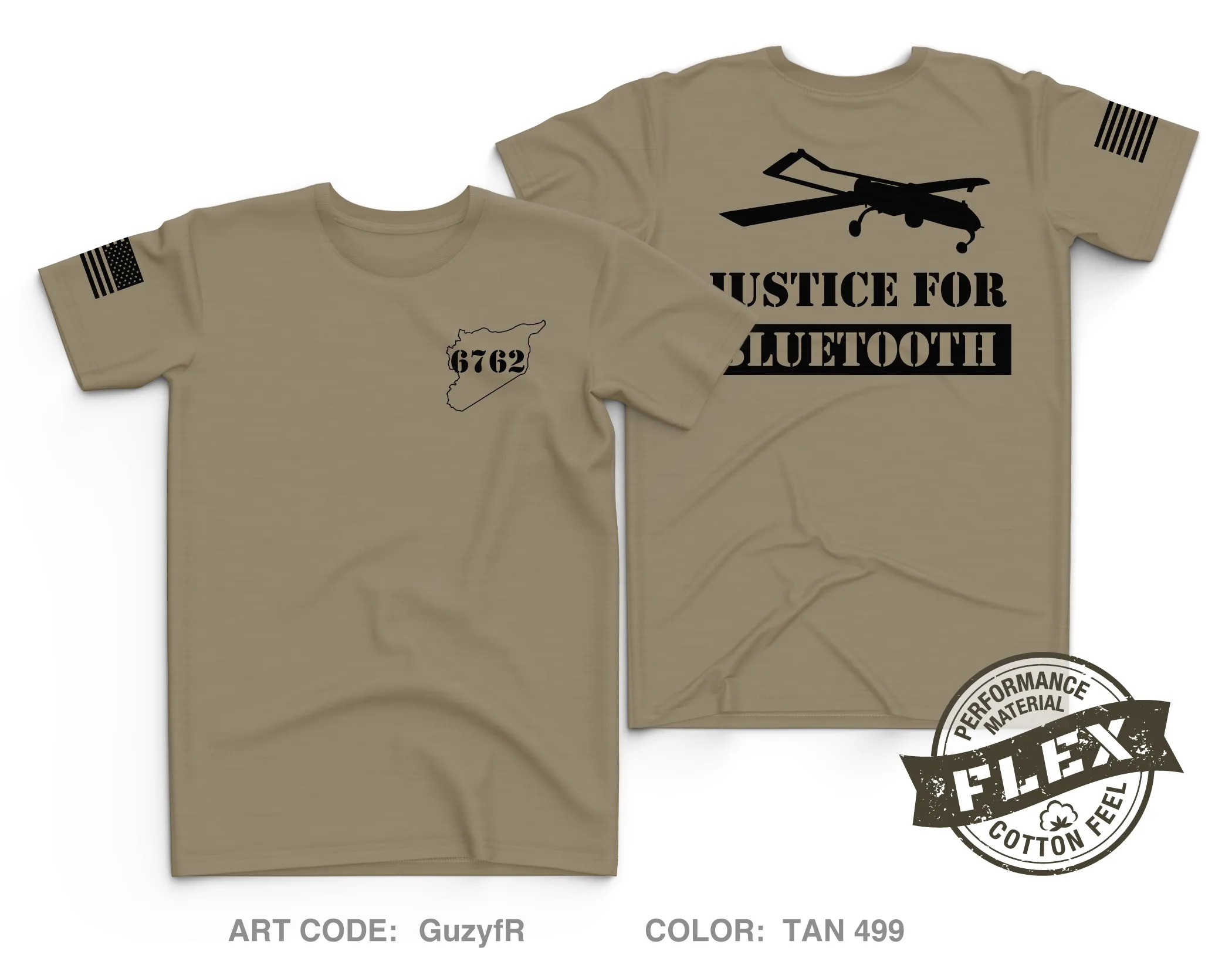 Justice for Bluetooth Core Men's SS Flex Performance Tee - GuzyfR