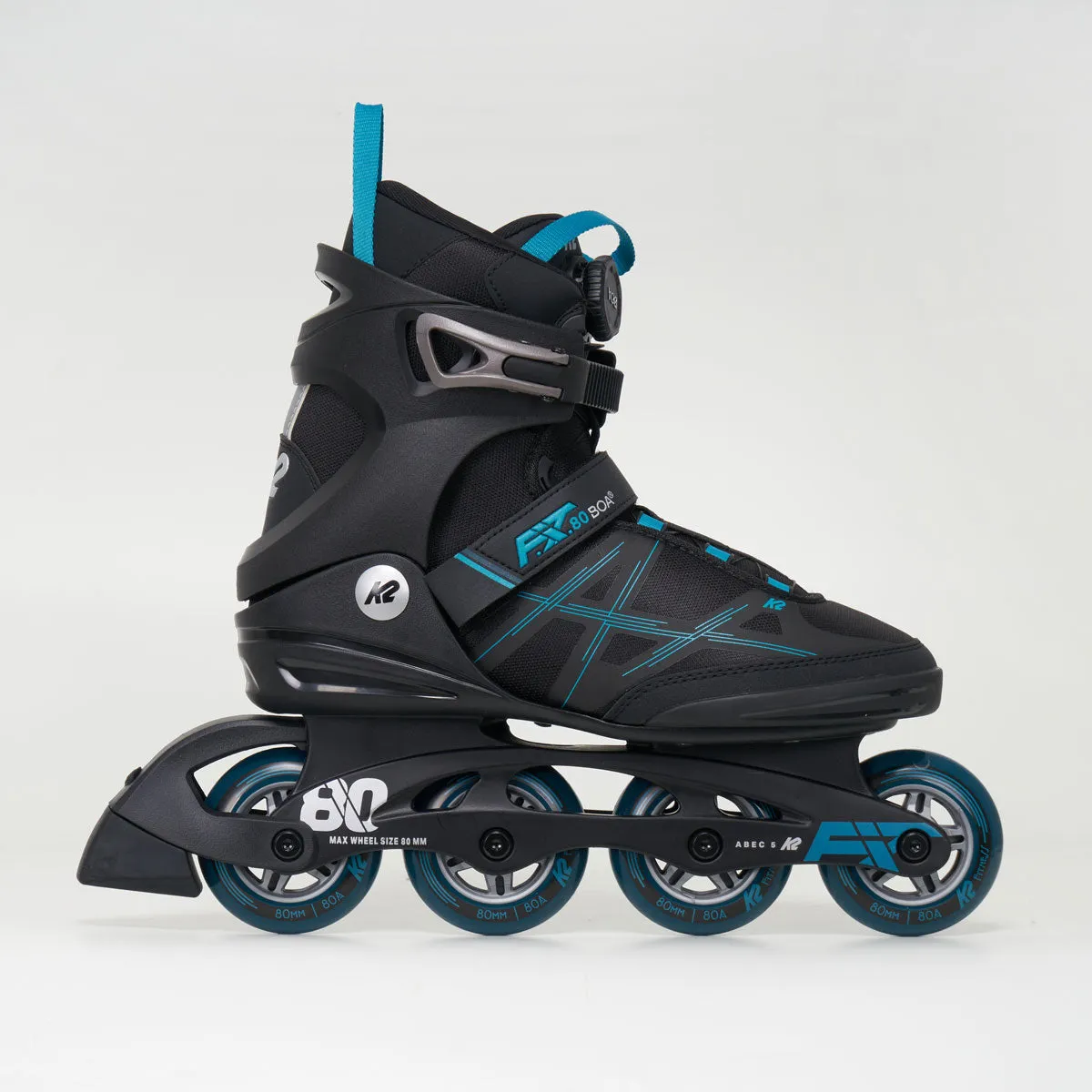 K2 F.I.T. 80 Boa Men's Inline Skates - Black/Blue