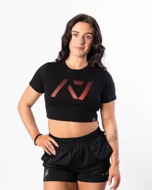 Kinetic True-Fit Women's Bar Grip Crop - Red Dawn