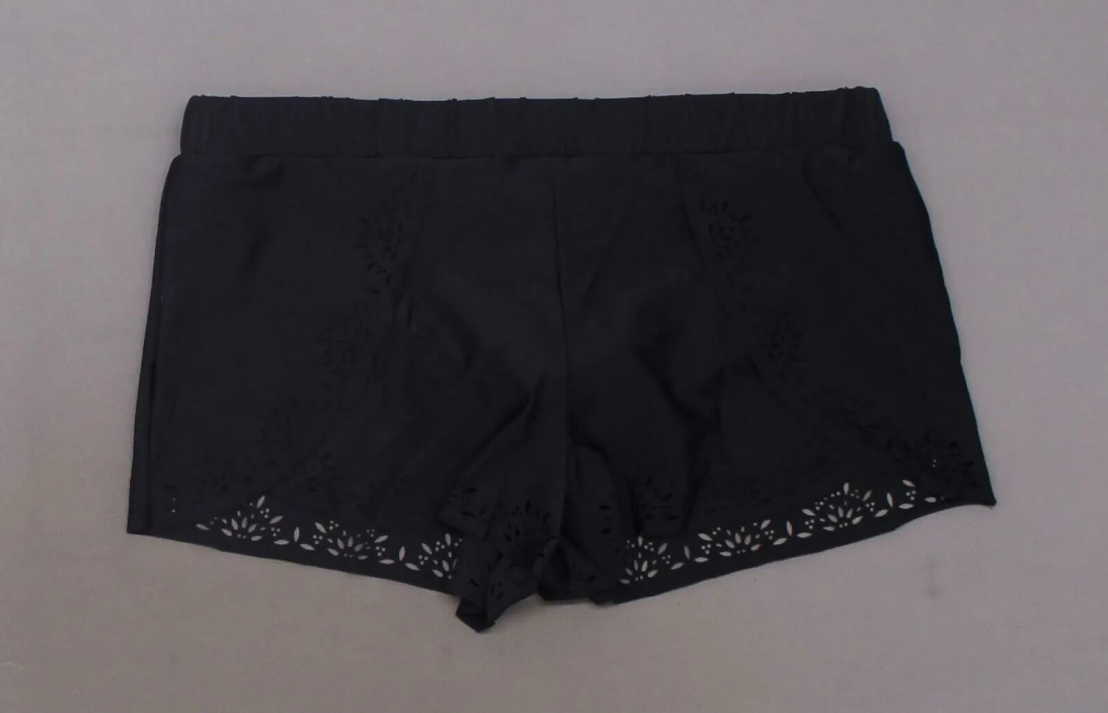 Kona Sol Women's Laser Cut Swim Shorts Black Large