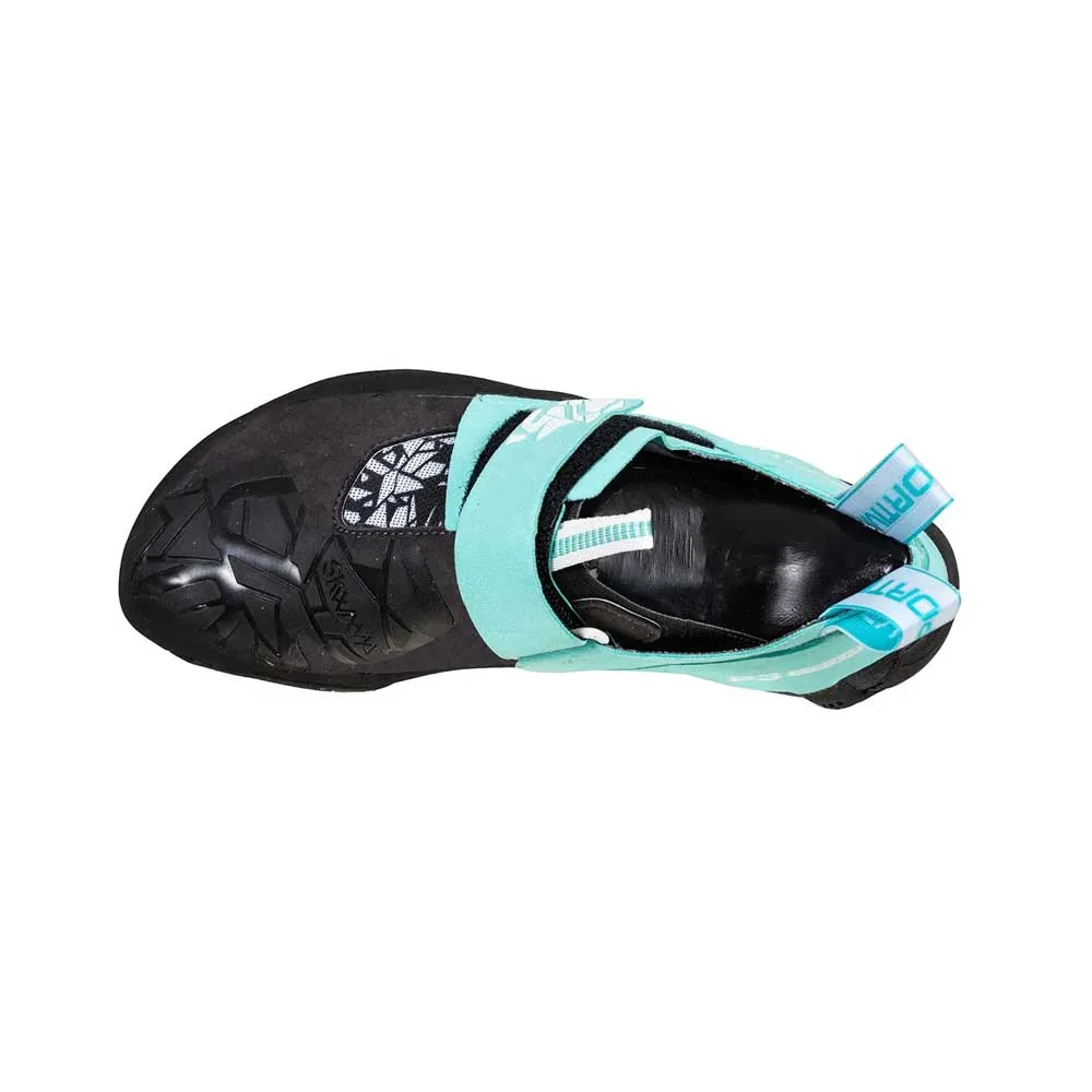 La Sportiva Skwama Womens Vegan Climbing Shoe - Carbon/Turquoise