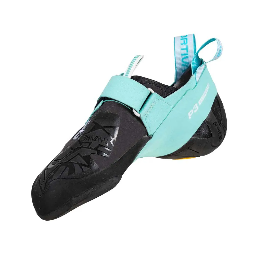 La Sportiva Skwama Womens Vegan Climbing Shoe - Carbon/Turquoise