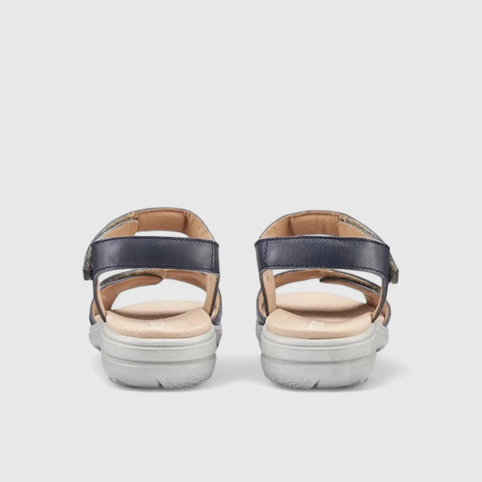 Leah Comfort Leather Sandal Denim