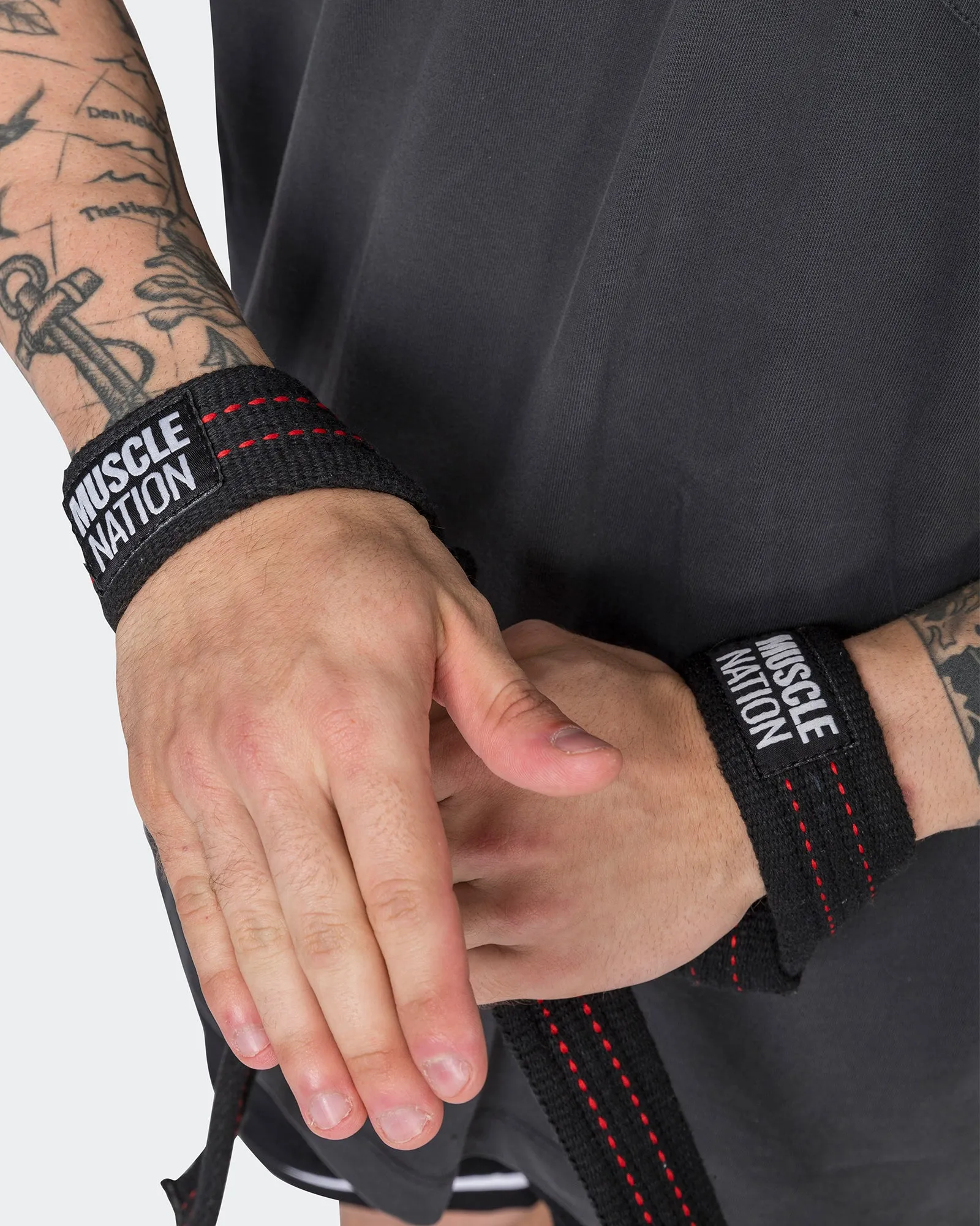 Lifting Straps - Black / Red