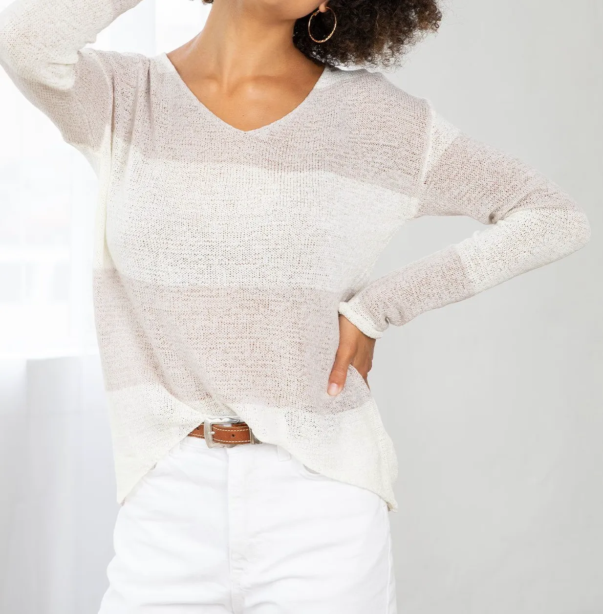 Lightweight Colorblock Pullover