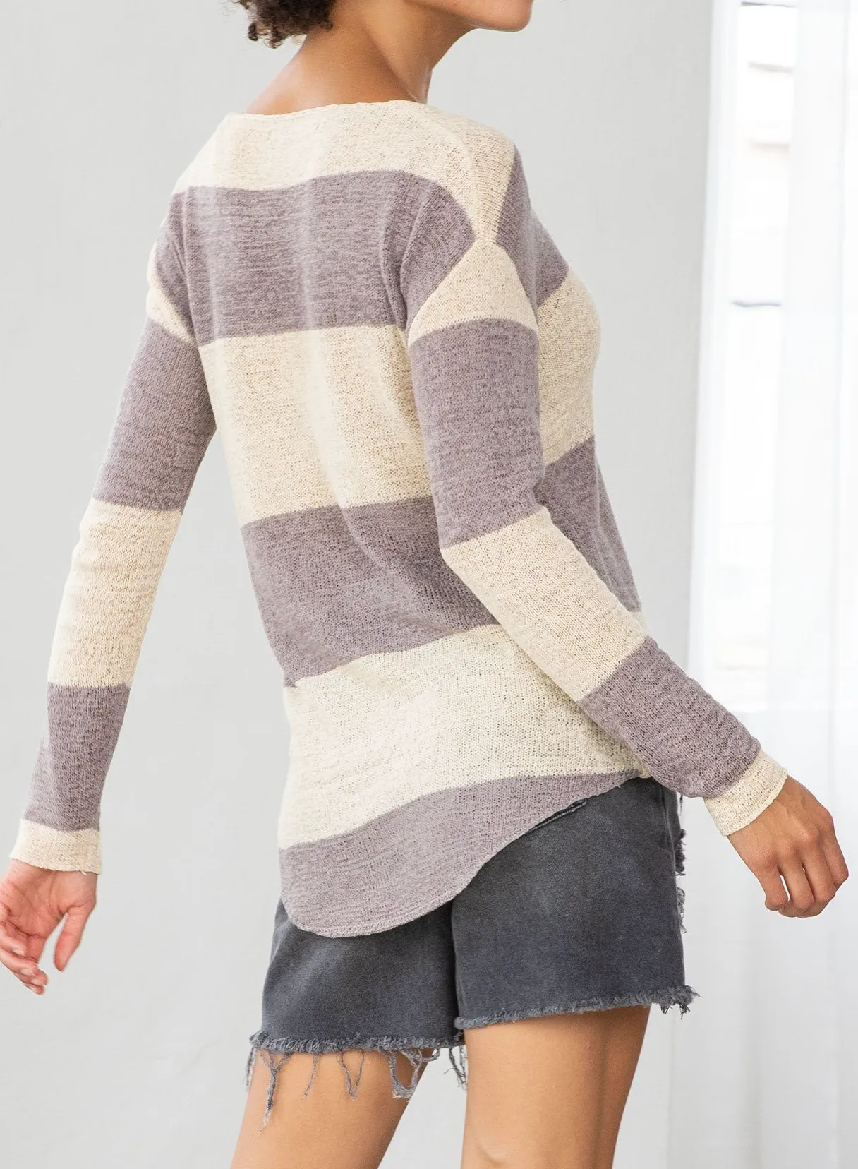 Lightweight Colorblock Pullover