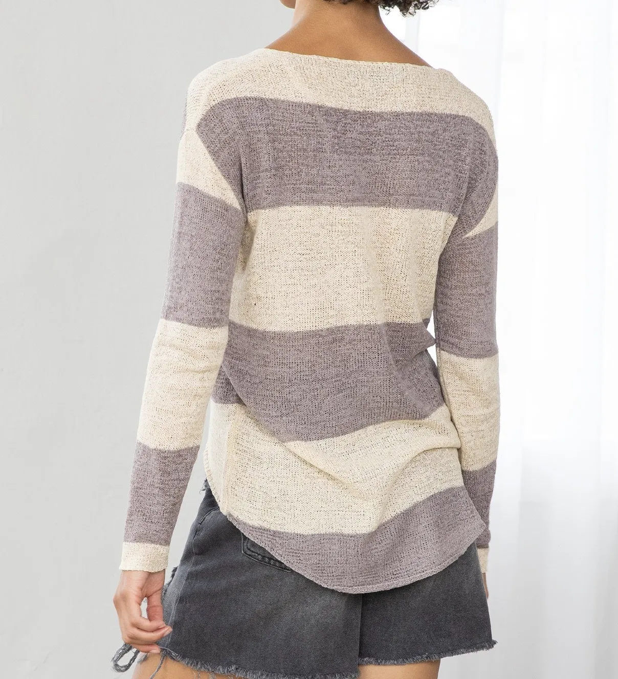 Lightweight Colorblock Pullover