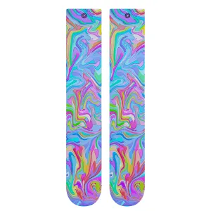 Marble Multicoloured Weightlifting Socks